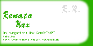 renato max business card